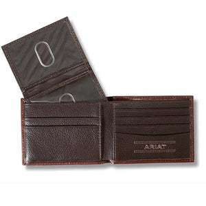 Ariat Feather Embossed Bi-Fold Wallet MEN - Accessories - Wallets & Money Clips M&F Western Products   