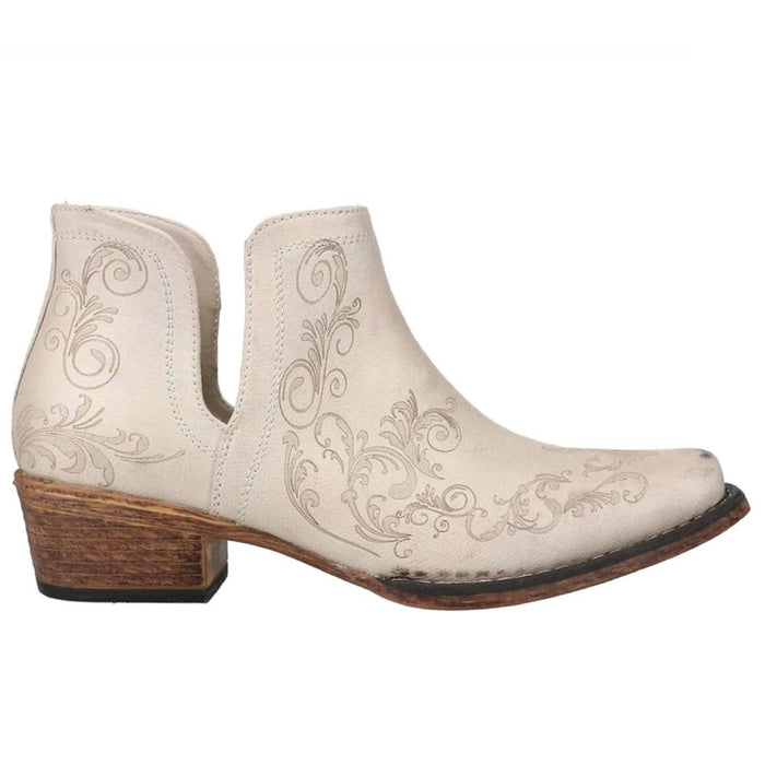 Roper Ava White Bootie WOMEN - Footwear - Boots - Booties Roper Apparel & Footwear   