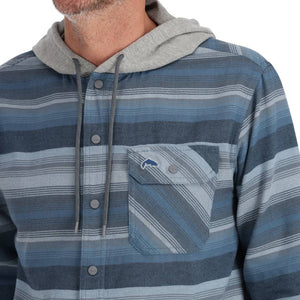 Simms Men's Santee Flannel Hoody Jacket - FINAL SALE MEN - Clothing - Outerwear - Jackets Simms Fishing   