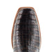R. Watson Men's Golden Chocolate Caiman Belly Cutter Toe Boot - FINAL SALE MEN - Footwear - Exotic Western Boots R Watson