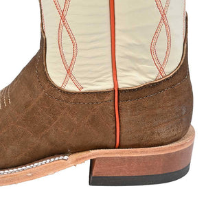 Anderson Bean Men's Tan Buffed Elephant Boot - Teskey's Exclusive MEN - Footwear - Exotic Western Boots Anderson Bean Boot Co.   