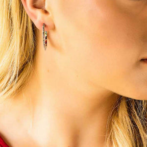 Montana Silversmiths Floral Edge Hoop Earrings WOMEN - Accessories - Jewelry - Earrings Montana Silversmiths   