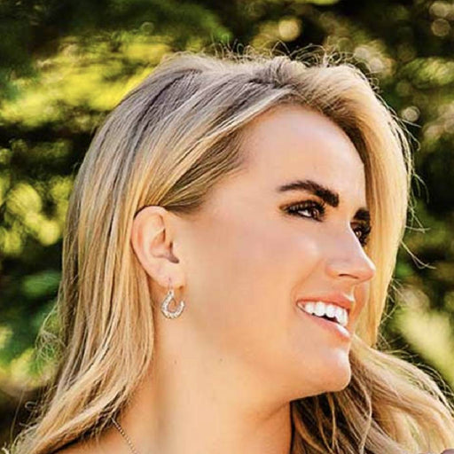 Montana Silvesmiths Heartfelt Luck Horseshoe Earrings WOMEN - Accessories - Jewelry - Earrings Montana Silversmiths   