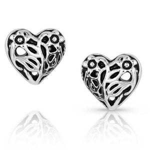 Montana Silvesmiths Nature's Love Heart Earrings WOMEN - Accessories - Jewelry - Earrings Montana Silversmiths   