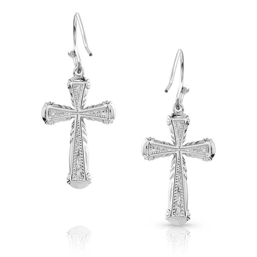 Montana Silvesmiths Western Mosaic Cross Earrings WOMEN - Accessories - Jewelry - Earrings Montana Silversmiths   