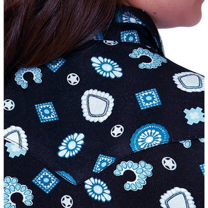 Roper Girl's Jewel Print Snap Shirt KIDS - Girls - Clothing - Tops - Long Sleeve Tops Roper Apparel & Footwear   