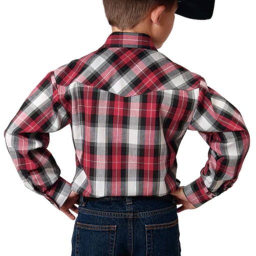 Roper Boy's Western Plaid Snap Shirt KIDS - Boys - Clothing - Shirts - Long Sleeve Shirts Roper Apparel & Footwear   