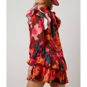 Women's Floral Ruffle Poplin Dress - FINAL SALE WOMEN - Clothing - Dresses Fantastic Fawn   