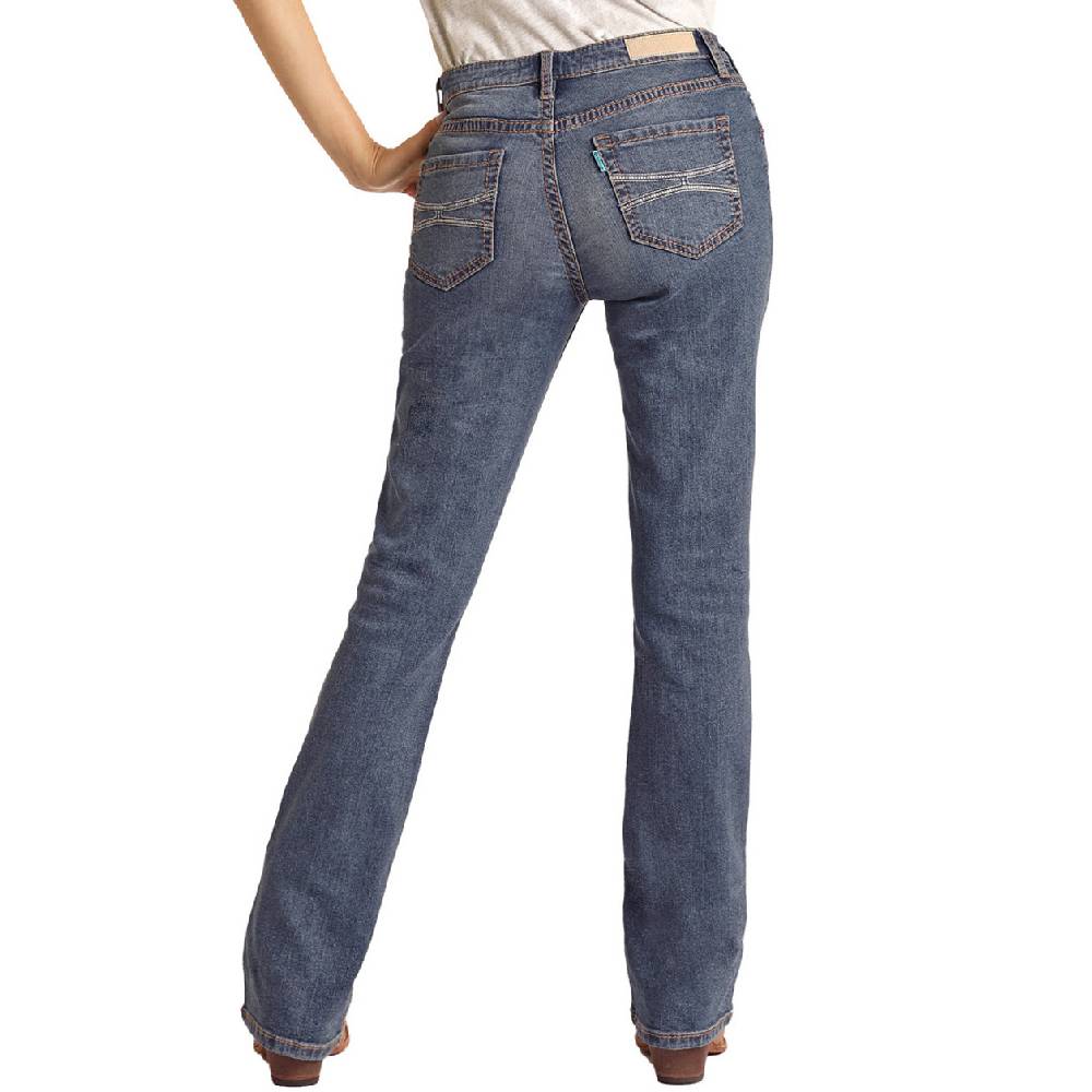 Rock & Roll Denim Hooey Logo Embossed Jean WOMEN - Clothing - Jeans Panhandle   