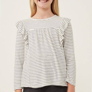 Hayden Girl's Stripe Top- FINAL SALE KIDS - Girls - Clothing - Tops - Long Sleeve Tops Hayden Los Angeles   