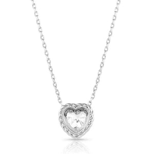 Montana Silversmiths Crystal Heartstring Heart Necklace WOMEN - Accessories - Jewelry - Necklaces Montana Silversmiths   