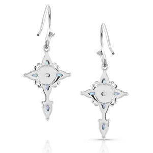 Montana Silversmiths Inspirational Faith Opal Cross Earrings WOMEN - Accessories - Jewelry - Earrings Montana Silversmiths   