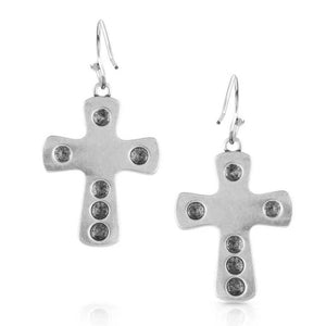 Montana Silversmiths Bold in Faith Cross Earrings WOMEN - Accessories - Jewelry - Earrings Montana Silversmiths   