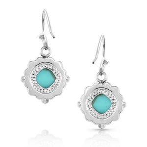 Montana Silversmiths Crystal Cornerstone Turquoise Earrings WOMEN - Accessories - Jewelry - Earrings Montana Silversmiths   