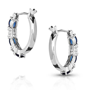 Montana Silversmiths Endless Montana Blue Crystal Earrings WOMEN - Accessories - Jewelry - Earrings Montana Silversmiths   