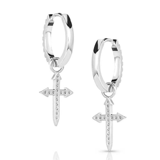Montana Silversmiths Crystal Devotion Cross Earrings WOMEN - Accessories - Jewelry - Earrings Montana Silversmiths   