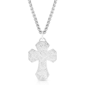 Montana Silversmiths Blessed American Made Cross Necklace MEN - Accessories - Jewelry & Cuff Links Montana Silversmiths   
