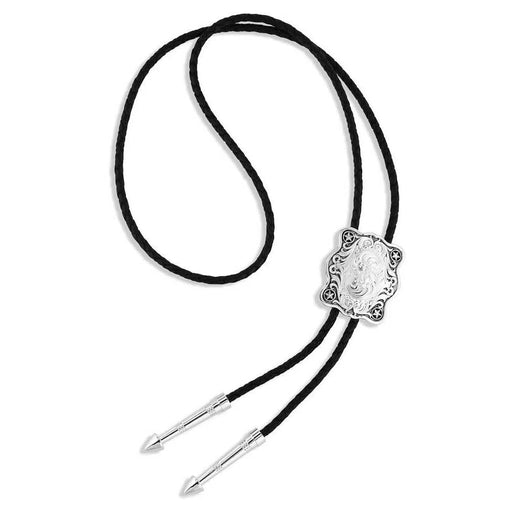 Montana Silversmiths Scalloped Square Bolo Tie MEN - Accessories - Jewelry & Cuff Links Montana Silversmiths   