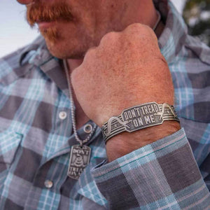 Montana Silversmiths Don't Tread On Me Cuff Bracelet MEN - Accessories - Jewelry & Cuff Links Montana Silversmiths   