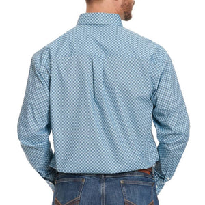 Wrangler Men's Blue Western Shirt MEN - Clothing - Shirts - Long Sleeve Shirts Wrangler   
