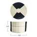 Black & Cream Stripe Round Resin Box HOME & GIFTS - Home Decor - Decorative Accents Creative Co-Op   
