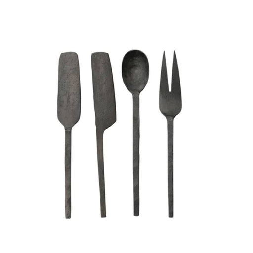 Zinc Appetizer Utensils Set HOME & GIFTS - Tabletop + Kitchen - Serveware & Utensils Creative Co-Op   
