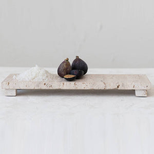 Travertine Footed Serving Board HOME & GIFTS - Tabletop + Kitchen - Kitchen Decor Creative Co-Op   
