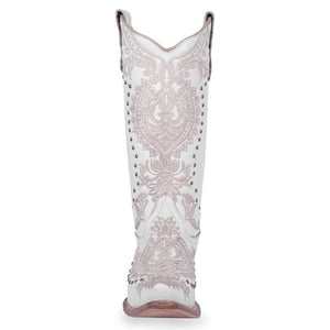 Circle G White Embroidered & Studded Western Boot WOMEN - Footwear - Boots - Western Boots Corral Boots   