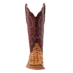 R. Watson Antique Bruciato Full Quill Ostrich Boot WOMEN - Footwear - Boots - Exotic Boots R Watson   