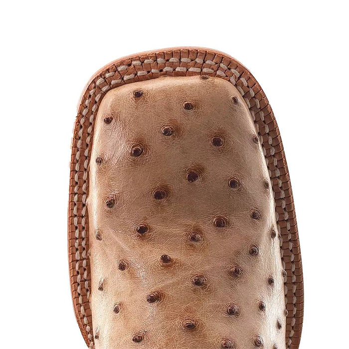 R. Watson Women's Sand Bruciato Full Quill Ostrich Boot WOMEN - Footwear - Boots - Exotic Boots R Watson   