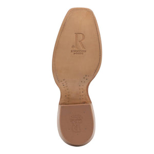 R. Watson Men's Mocha Sueded Nile Crocodile Cutter Toe - FINAL SALE MEN - Footwear - Exotic Western Boots R Watson   
