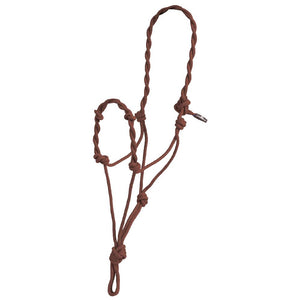 Twisted Nose Rope Halter Tack - Halters & Leads Mustang Brown  