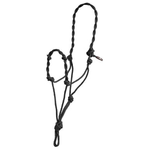 Twisted Nose Rope Halter Tack - Halters & Leads Mustang Black  