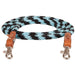 Round Braided Trail Rein Tack - Reins Mustang Turquoise/Black  