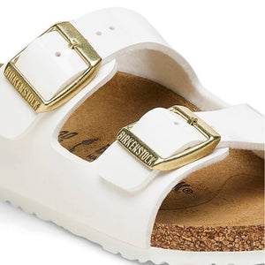 Birkenstock Kid's Arizona Birko-Flor - Patent White KIDS - Girls - Footwear - Flip Flops & Sandals Birkenstock   