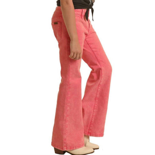 * Rock & Roll Denim Girl's Pink Distressed Jeans - FINAL SALE *Size 16 KIDS - Girls - Clothing - Jeans Panhandle