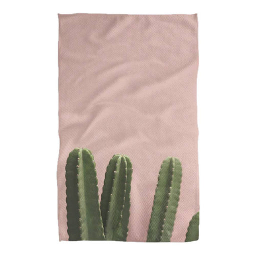 "Pink Cactus" Tea Towel HOME & GIFTS - Tabletop + Kitchen - Kitchen Decor Geometry   