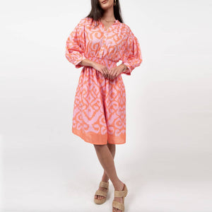 Uncle Frank Ikat Blouson Dress WOMEN - Clothing - Dresses Ivy Jane   