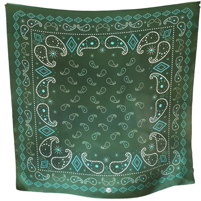 Fringe Scarves "Pretty Paisley"  Long Wild Rag ACCESSORIES - Additional Accessories - Wild Rags & Scarves Fringe Scarves   