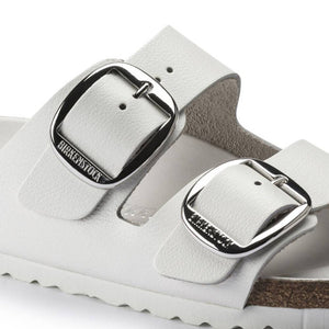 Birkenstock Arizona Big Buckle Leather - White WOMEN - Footwear - Sandals Birkenstock   