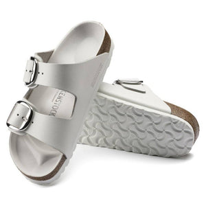 Birkenstock Arizona Big Buckle Leather - White WOMEN - Footwear - Sandals Birkenstock   