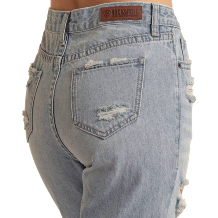 Rock & Roll Denim Women's Distressed Flare Jeans WOMEN - Clothing - Jeans Panhandle   