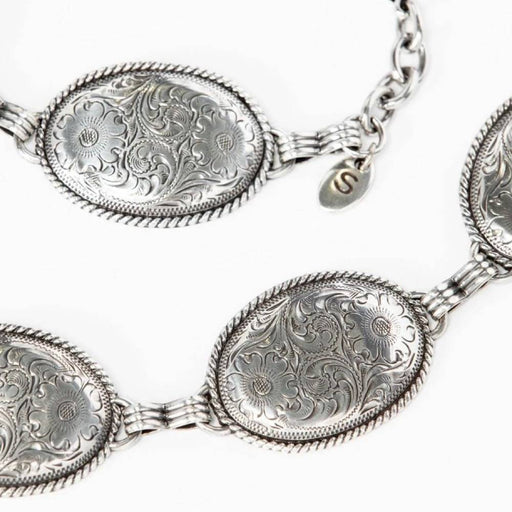 Tony Lama Women's Floral Concho Chain Belt WOMEN - Accessories - Belts Leegin Creative Leather/Brighton   