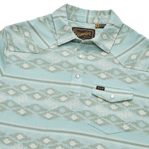 Howler Bros Seafoam Ranchero Polo MEN - Clothing - Shirts - Short Sleeve Shirts Howler Bros   