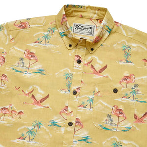 Howler Bros Mansfield Flamingo Shirt MEN - Clothing - Shirts - Short Sleeve Shirts Howler Bros   