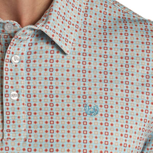 Panhandle Men's Geo Print Performance Polo MEN - Clothing - Shirts - Short Sleeve Shirts Panhandle   