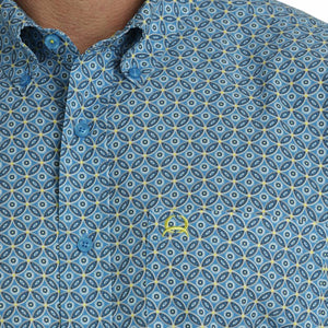 Cinch Men's Arenaflex Geo Circles Shirt MEN - Clothing - Shirts - Short Sleeve Shirts Cinch   