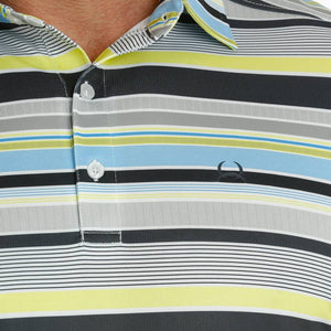 Cinch Arenaflex Stripe Print Polo MEN - Clothing - Shirts - Short Sleeve Shirts Cinch   