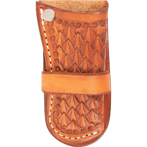 Martin Saddlery Holster Knife Scabbards Knives - Knife Accessories Martin Saddlery Chestnut Diamond Basket Stamp  