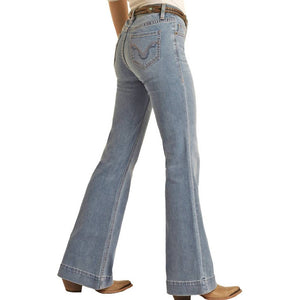 Rock & Roll Denim Women's Mid Rise Trouser WOMEN - Clothing - Jeans Panhandle   
